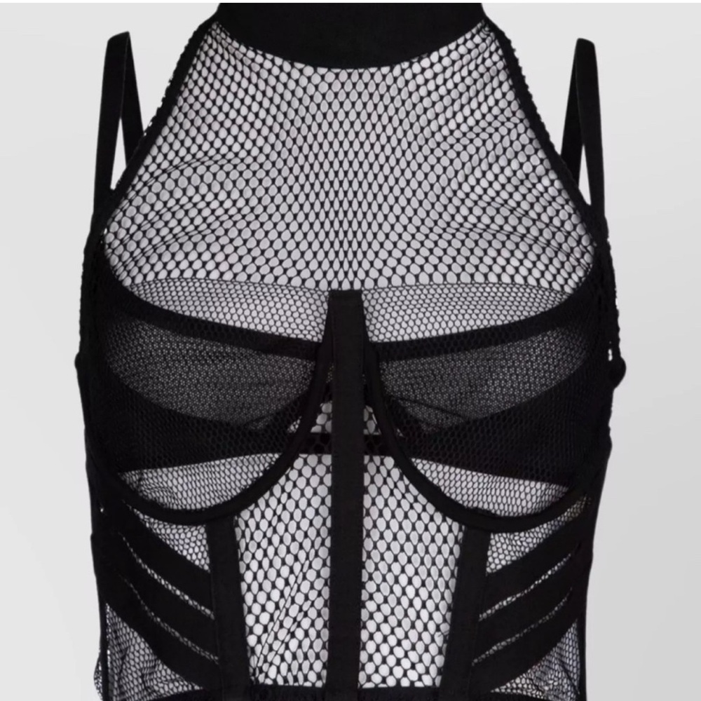 Dion Lee Mesh Halter Corset Top 4US